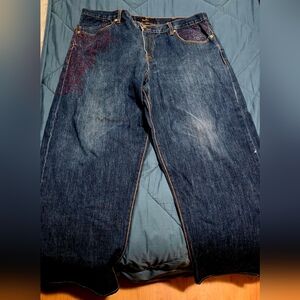 Sean John Dark Blue Relaxed Jeans